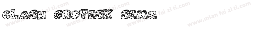 Clash Grotesk semi字体转换